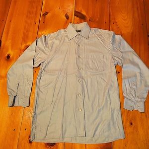 Ermenegildo Zegna Blue Single Pocket Sport Shirt sz L